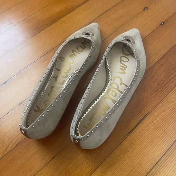 Sam Edelman Pointed Flats in Tan/Grey - Picture 2 of 3